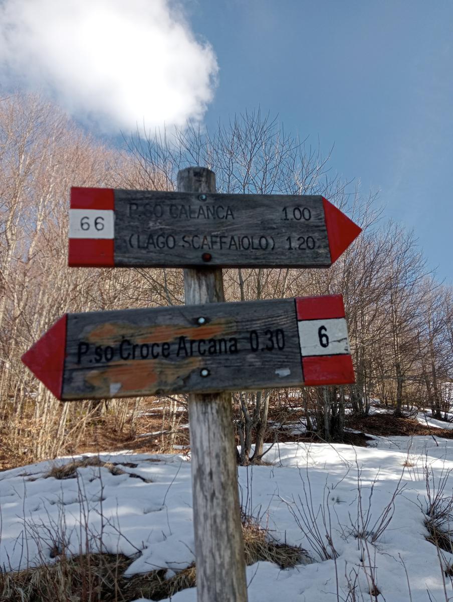 Ciaspolata ~ Passo della Calanca, Lago Scaffaiolo e Monte Spigolino da Doganaccia - foto 15