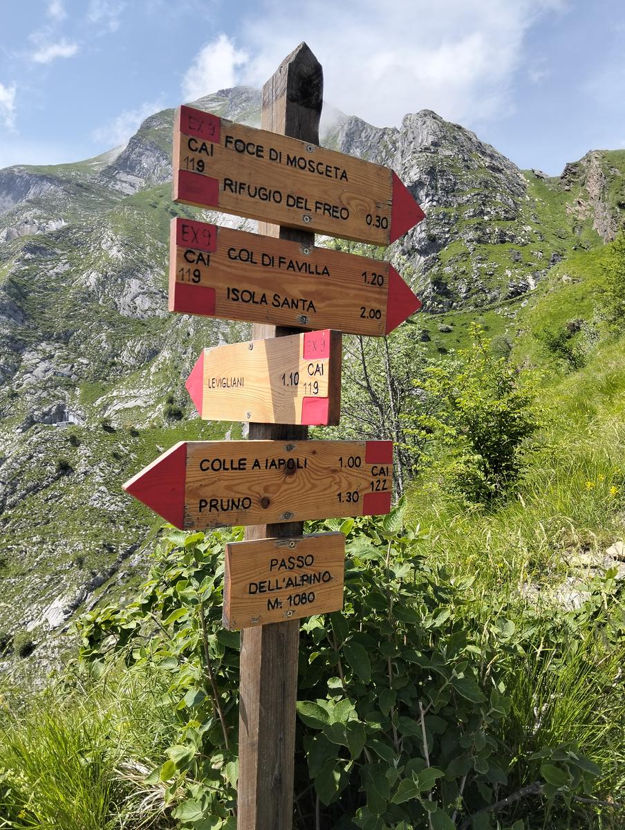 Pania della Croce, Pizzo delle saette, Rifugio Del Freo e Passo dell'Alpino da Orzale - foto 8