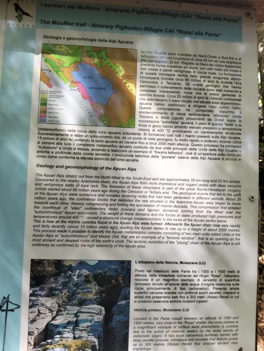 Pania Secca: escursione da Cornola (anello, 9.17km)