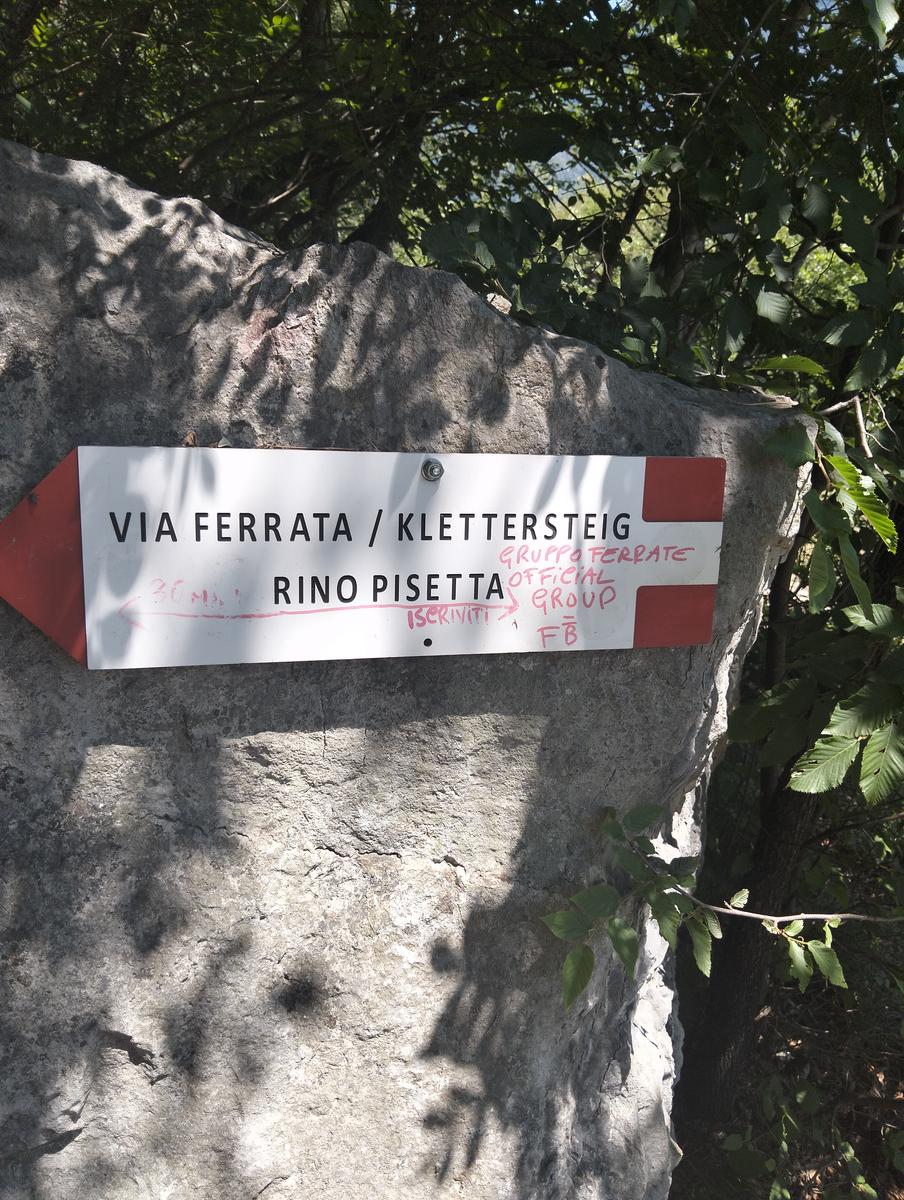 Rino Pisetta: escursione ferrata da Sarche (difficile)